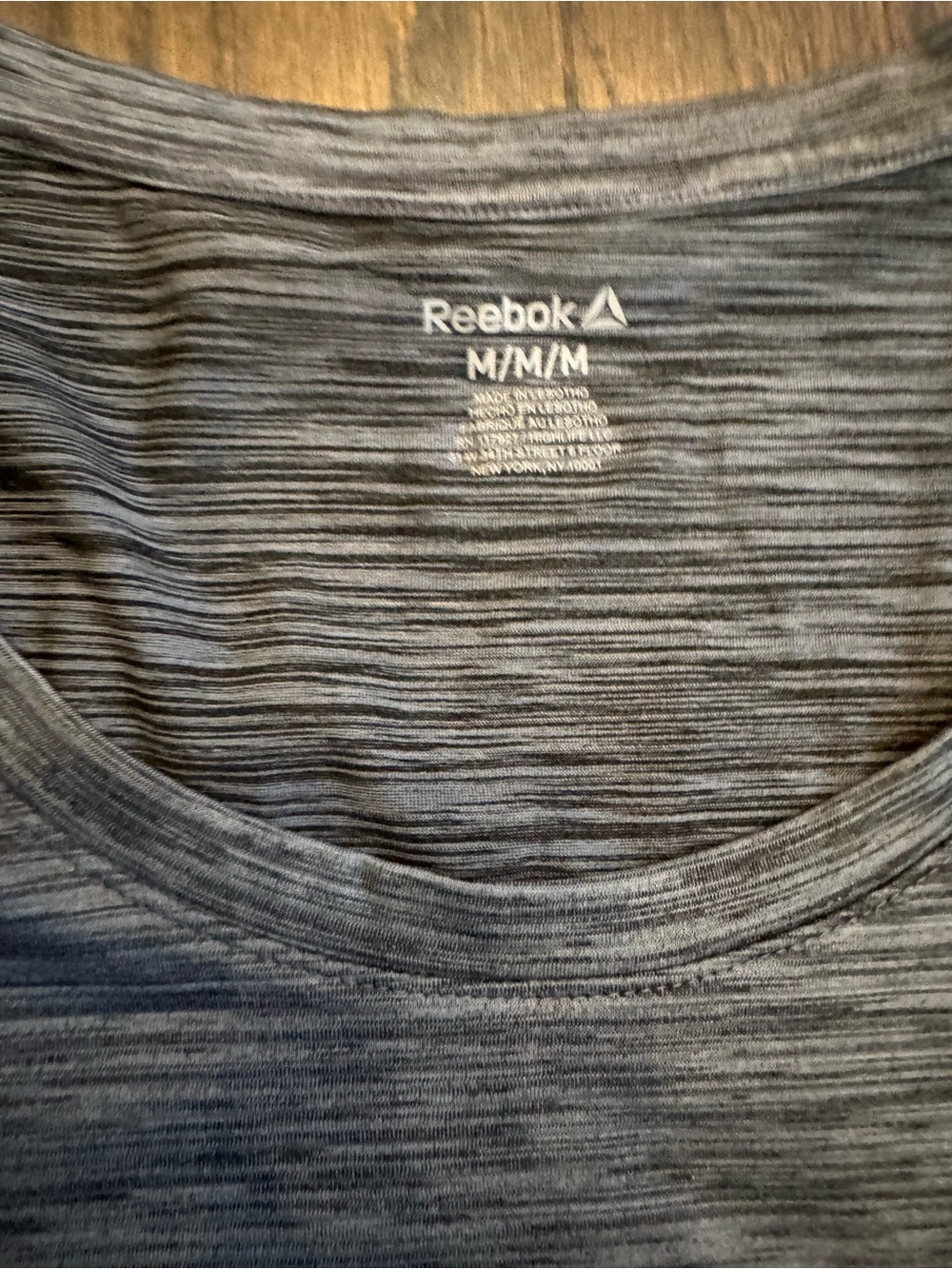 Reebok Women's Gray Space-Dye Active Tee - Picture 2 of 3